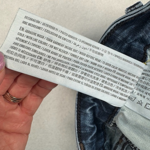 Abercrombie + Fitch Jeans Womens SZ 25L Dark Blue Simone High Rise Super Skinny - Picture 7 of 15